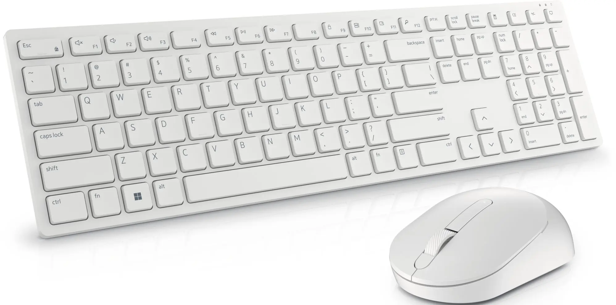 Set tastatura + mouse fara fir Dell Pro KM5221W (White)