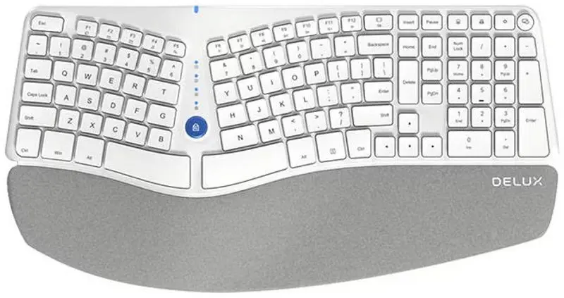Tastatura fara fir Delux GM901D (White)