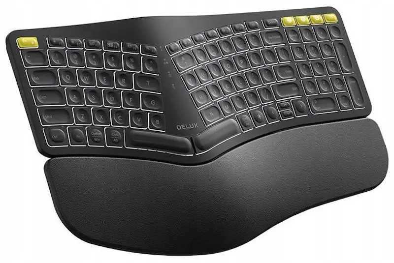 Tastatura fara fir Delux GM902 Pro (Black) - 2