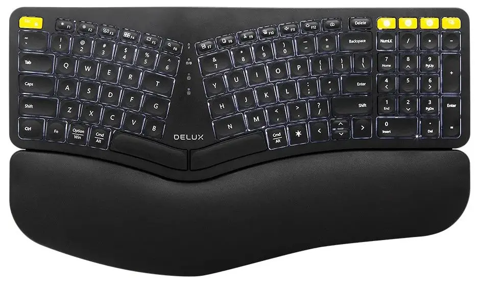 Tastatura fara fir Delux GM902 Pro (Black)