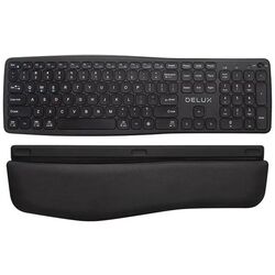 Tastatura fara fir Delux GM908CV (Black) Thumb