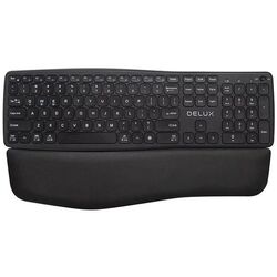 Tastatura fara fir Delux GM908CV (Black)