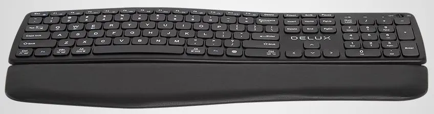 Tastatura fara fir Delux GM908CV (Black) - 4