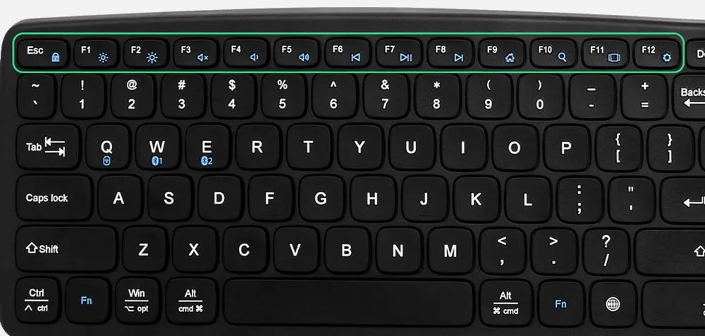 Tastatura fara fir Delux GM908CV (Black) - 5