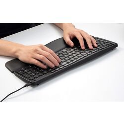 Tastatura fara fir Delux GM908CV (Black) Thumb