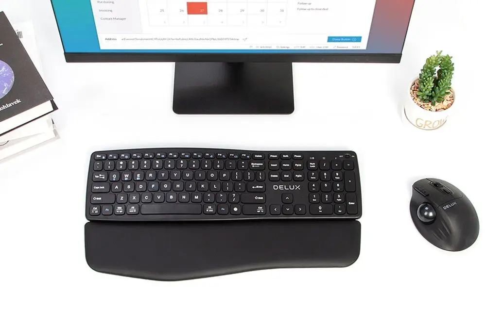 Tastatura fara fir Delux GM908CV (Black) - 8