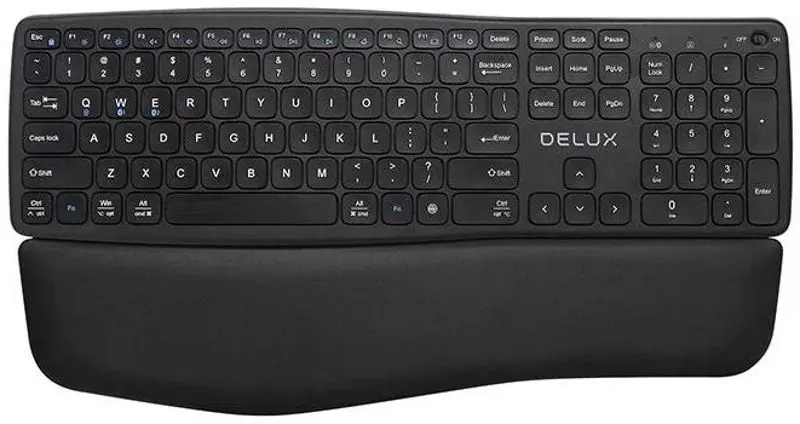 Tastatura fara fir Delux GM908CV (Black)