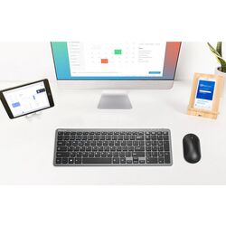 Tastatura fara fir Delux K2203D (Black/Grey) Thumb