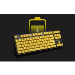 Беспроводная клавиатура Delux KM13DP (Black/Yellow) Thumb