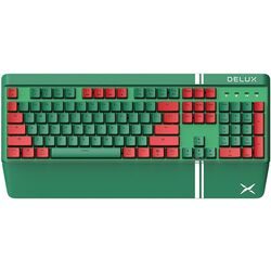 Tastatura fara fir Delux KM17DB (Green/Red)