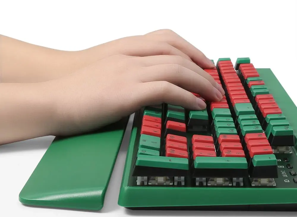 Tastatura fara fir Delux KM17DB (Green/Red) - 4