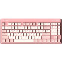 Tastatura fara fir Delux KM18DB (White/Pink)