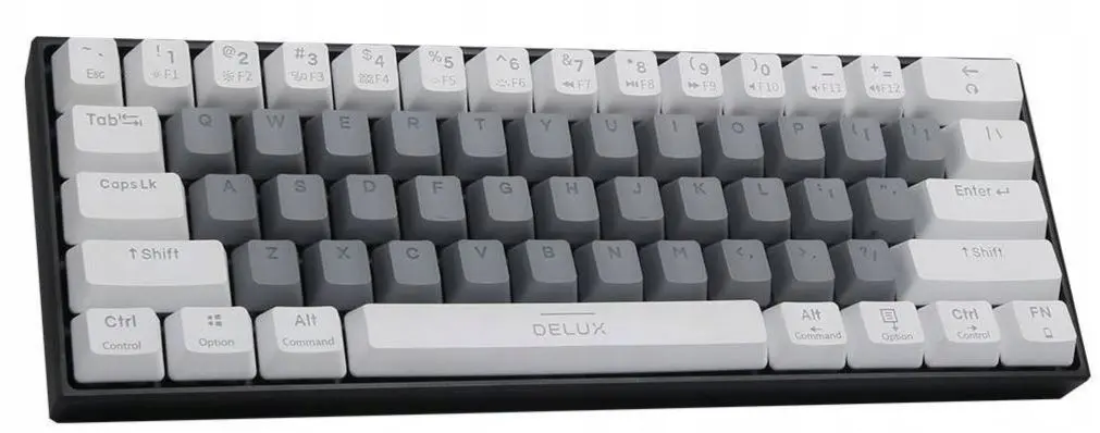 Tastatura fara fir Delux KM33 BT RGB (White/Grey)