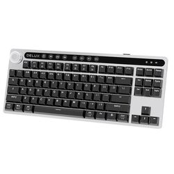 Беспроводная клавиатура Delux KS200D (Silver/Black) Thumb