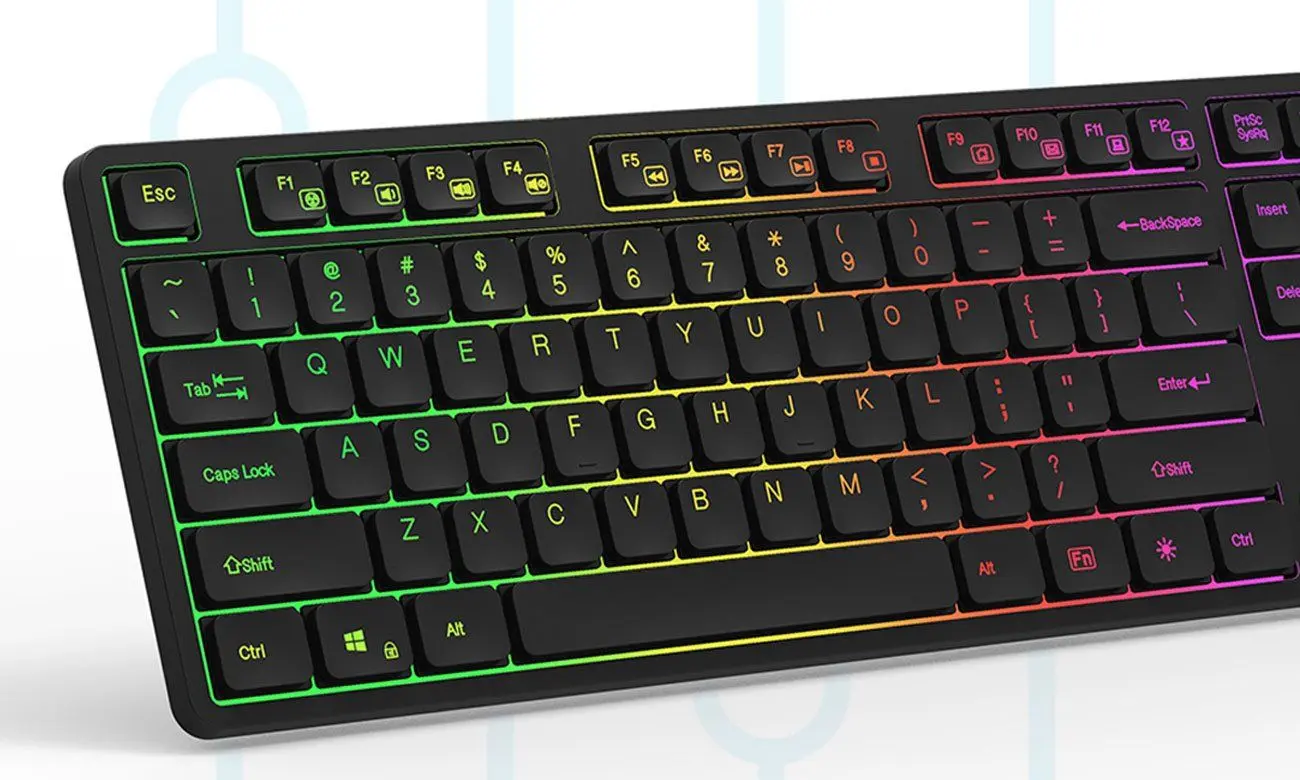 Беспроводная клавиатура Delux SK800GL (Black) - 2