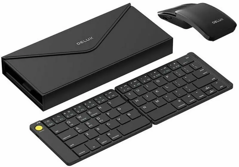 Set tastatura + mouse fara fir Delux KF10 + MF10PR (Black) - 2