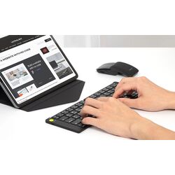 Set tastatura + mouse fara fir Delux KF10 + MF10PR (Black) Thumb