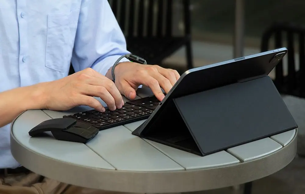 Set tastatura + mouse fara fir Delux KF10 + MF10PR (Black) - 5