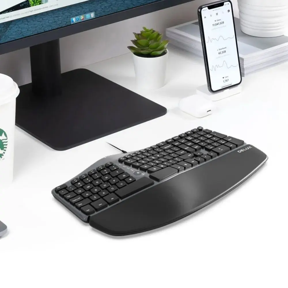 Tastatura Delux GM901U Hub (Grey) - 3