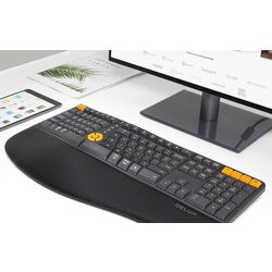 Tastatura Delux GM905DB (Grey/Orange) Thumb
