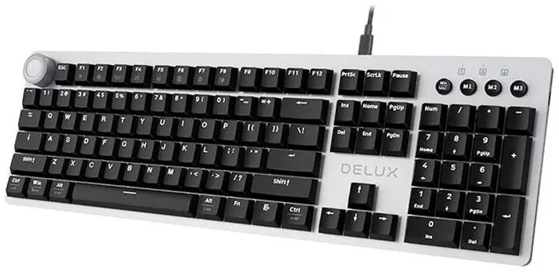 Tastatura Delux K100US Designer (Gray/Black) - 4