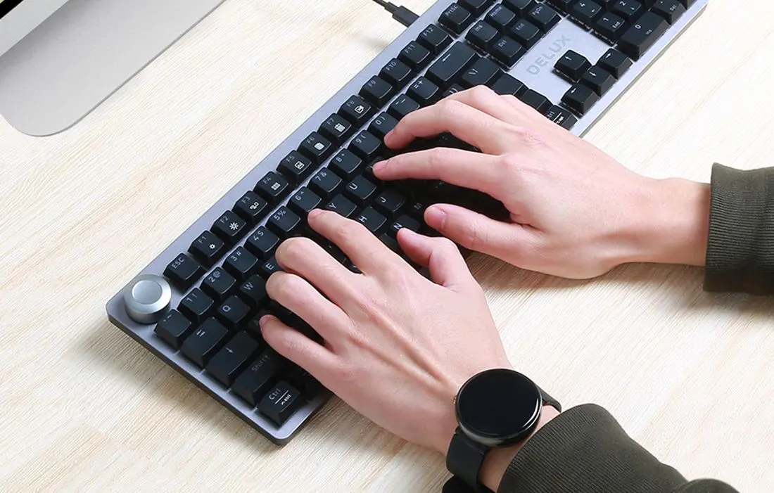 Tastatura Delux K100US Designer (Gray/Black) - 5