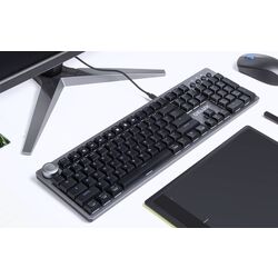 Tastatura Delux K100US Designer (Gray/Black) Thumb