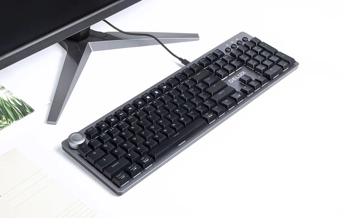 Tastatura Delux K100US Designer (Gray/Black) - 8