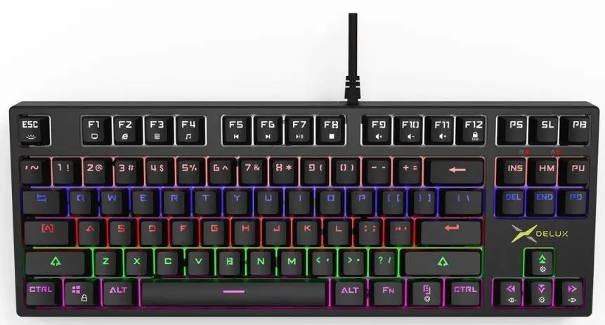 Клавиатура Delux KM13UM (Black) - 5