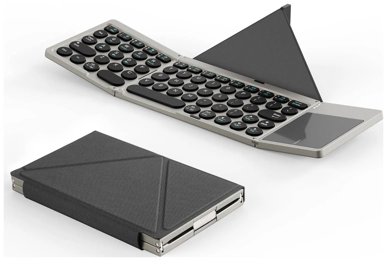 Tastatura fara fir Dux Ducis OK Flip Series Tri-fold Touch (Grey)