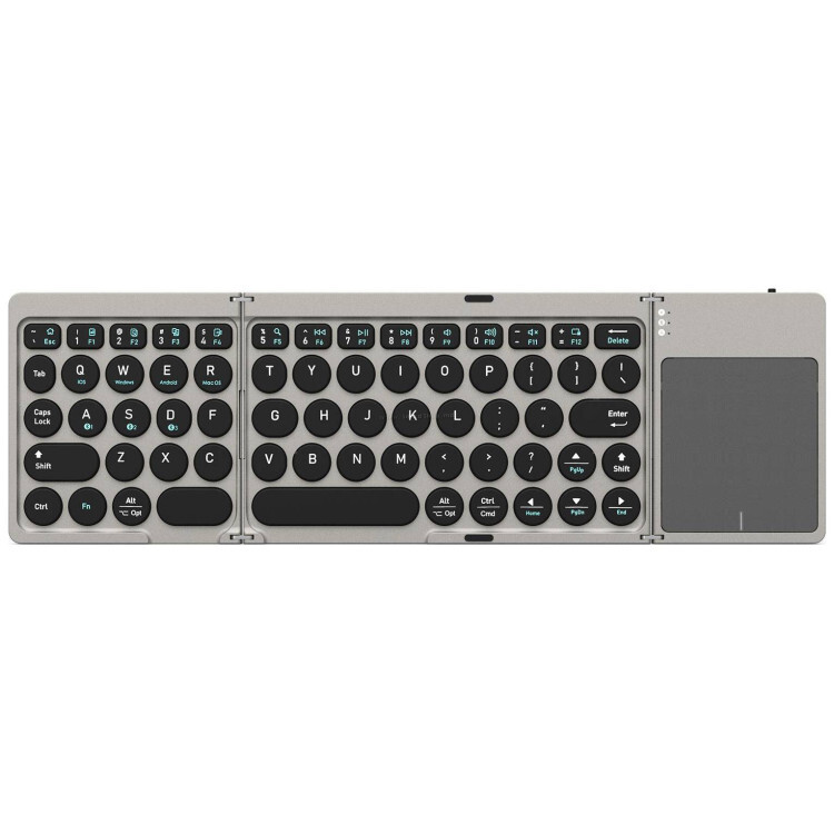 Tastatura fara fir Dux Ducis OK Flip Series Tri-fold Touch (Grey)