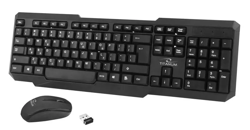 Set tastatura + mouse fara fir Esperanza Titanum Memphis TK108 (Black)