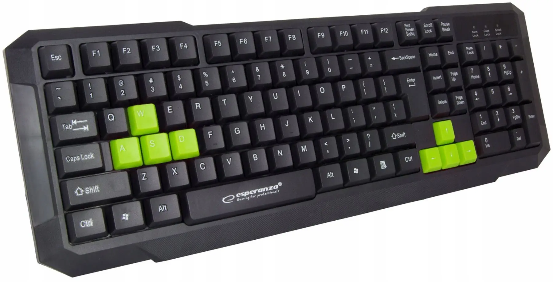Tastatura Esperanza Aspis EGK102G (Black/Green)