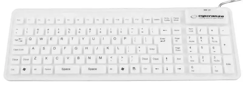 Tastatura Esperanza Silicone EK126W (White)
