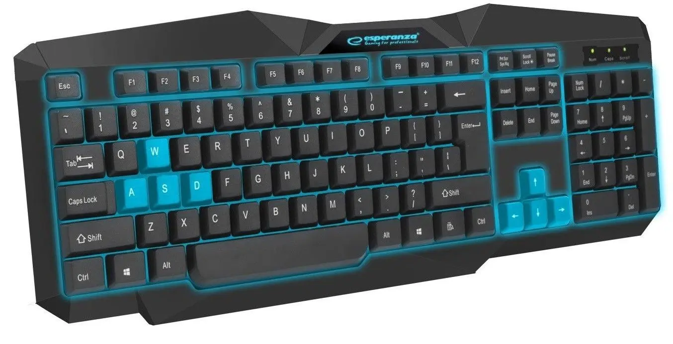 Tastatura Esperanza Tirons Blue Layout (Black)
