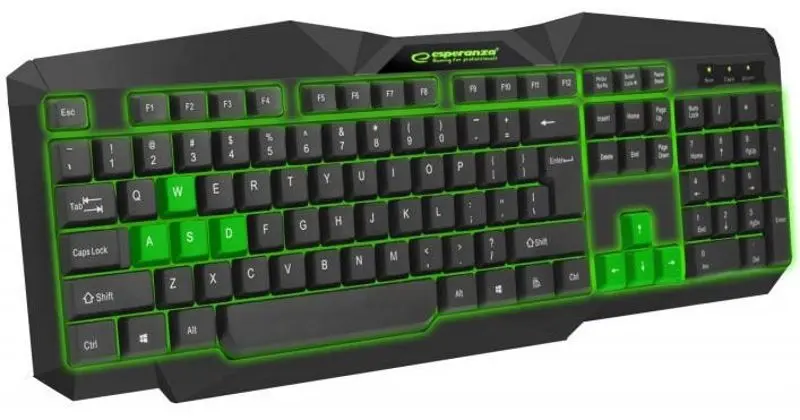 Tastatura Esperanza Tirons EGK201G (Green)