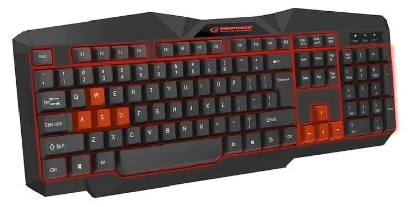 Tastatura Esperanza Tirons Red Layout (Black)
