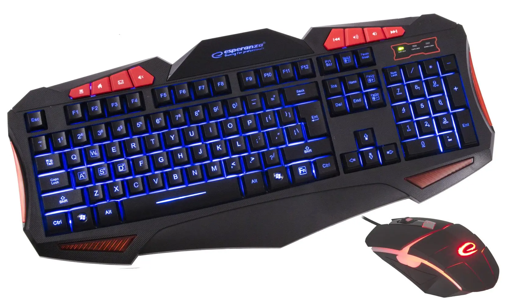 Set tastatura + mouse Esperanza Shelter EGK3000 (Black)