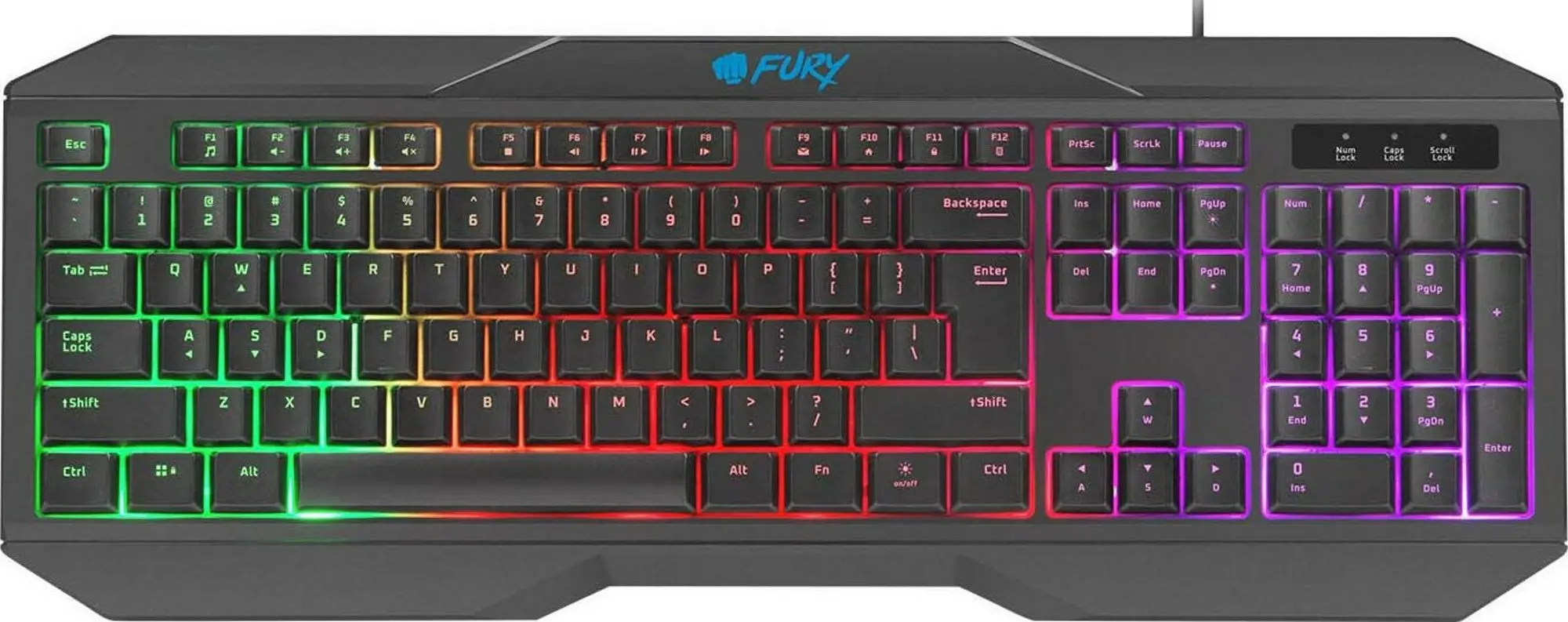Set de gaming 4in1 Fury Thunderstreak 3.0 NFU-1674 (Black)