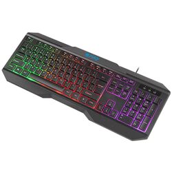 Игровой набор 4в1 клавиатура + наушники + мышь + коврик Fury Thunderstreak 3.0 (Black) Thumb