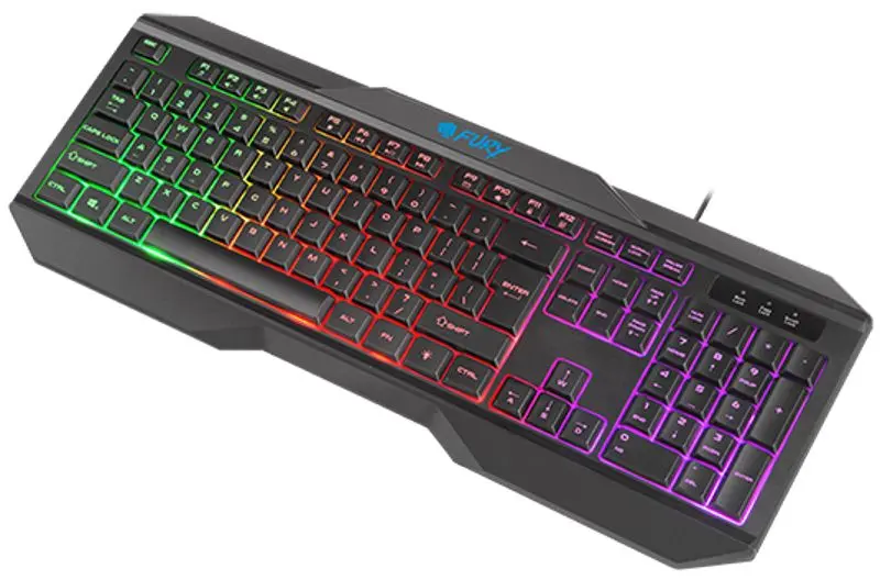 Игровой набор 4в1 клавиатура + наушники + мышь + коврик Fury Thunderstreak 3.0 (Black) - 4