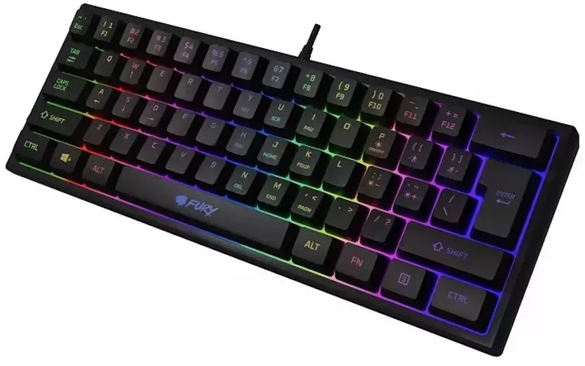 Клавиатура Fury Tiger US NFU-1851 (Black) - 2