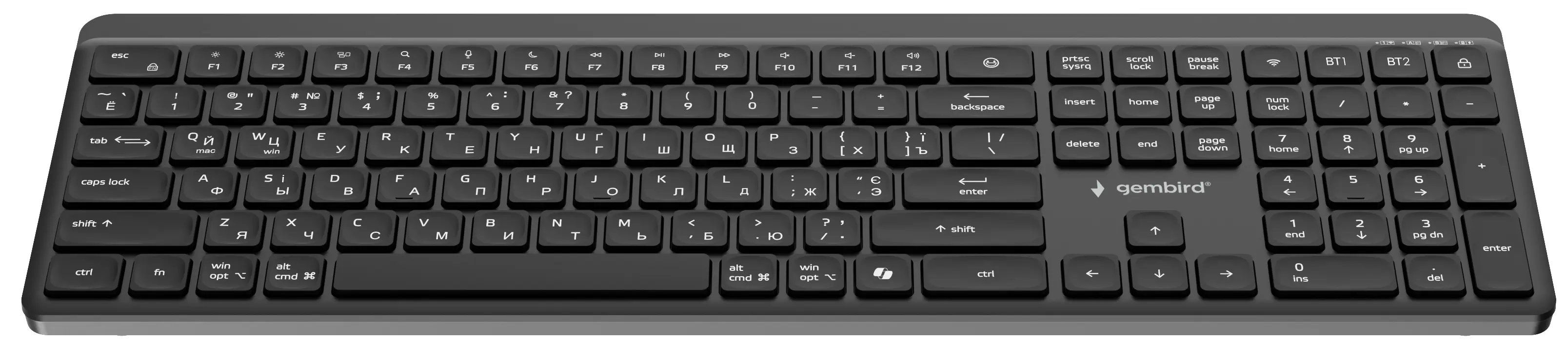 Беспроводная клавиатура Gembird KB-WPS-03-CYRL (Black) - 2