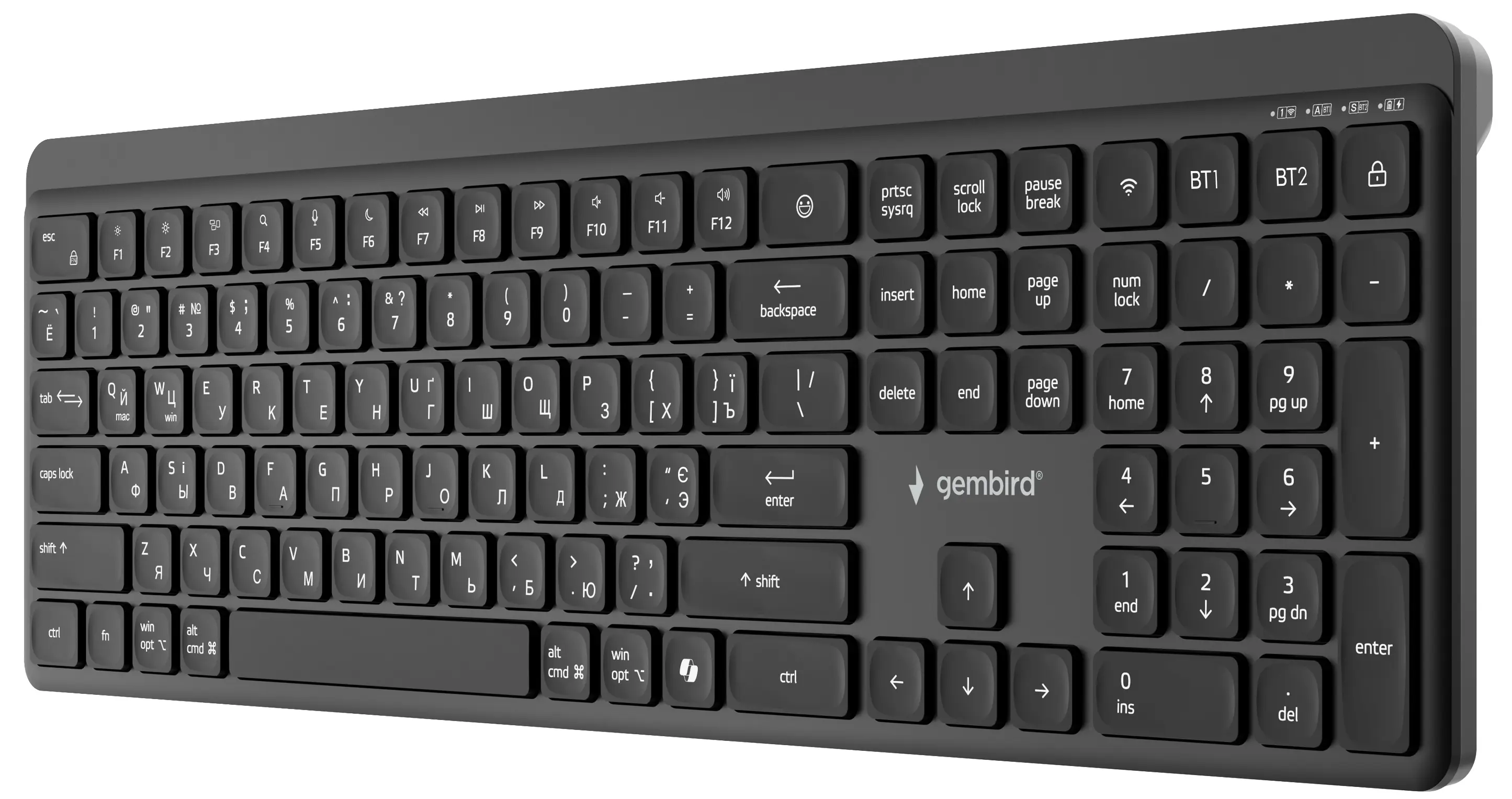 Беспроводная клавиатура Gembird KB-WPS-03-CYRL (Black) - 3