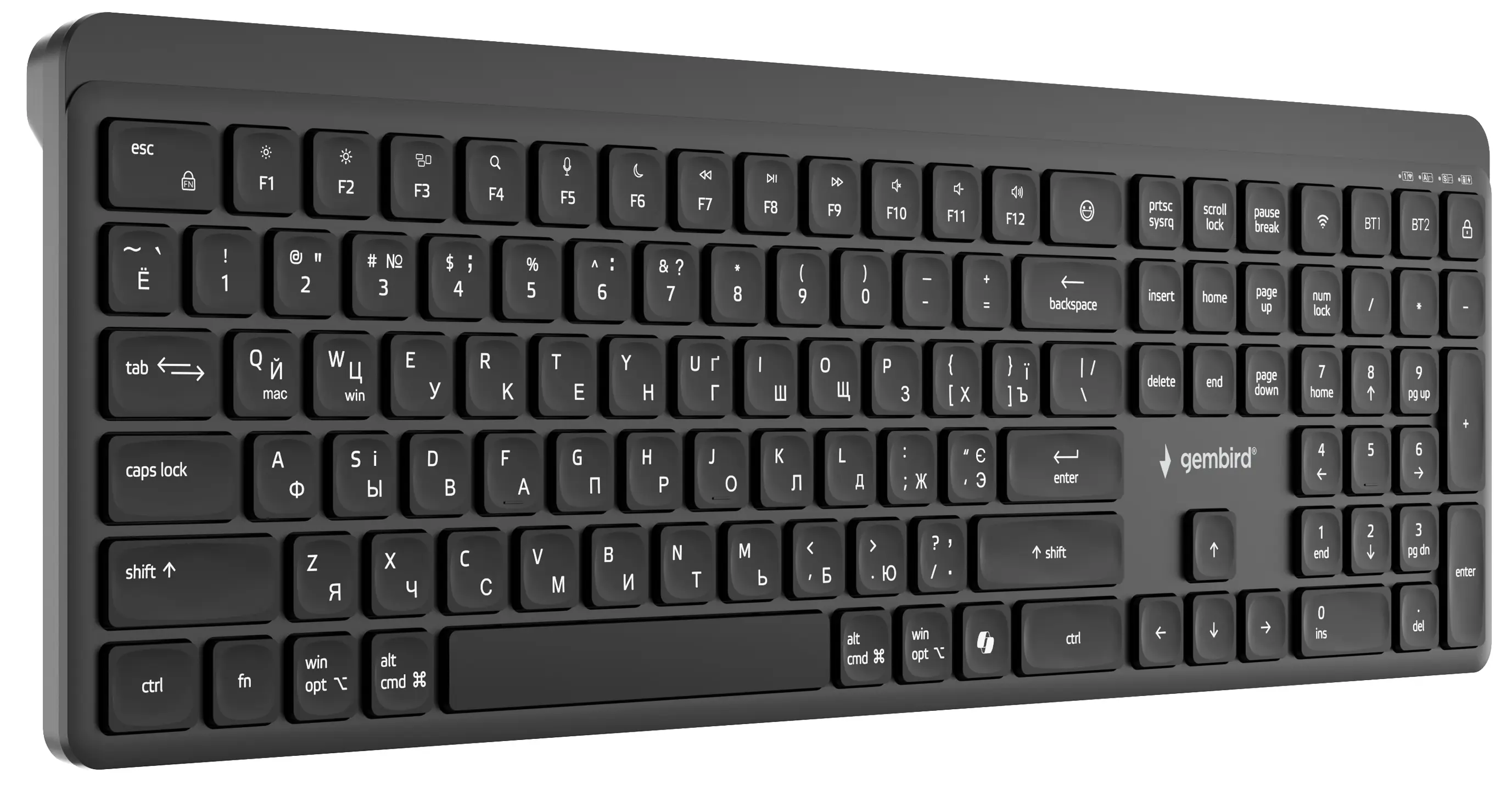 Беспроводная клавиатура Gembird KB-WPS-03-CYRL (Black) - 4