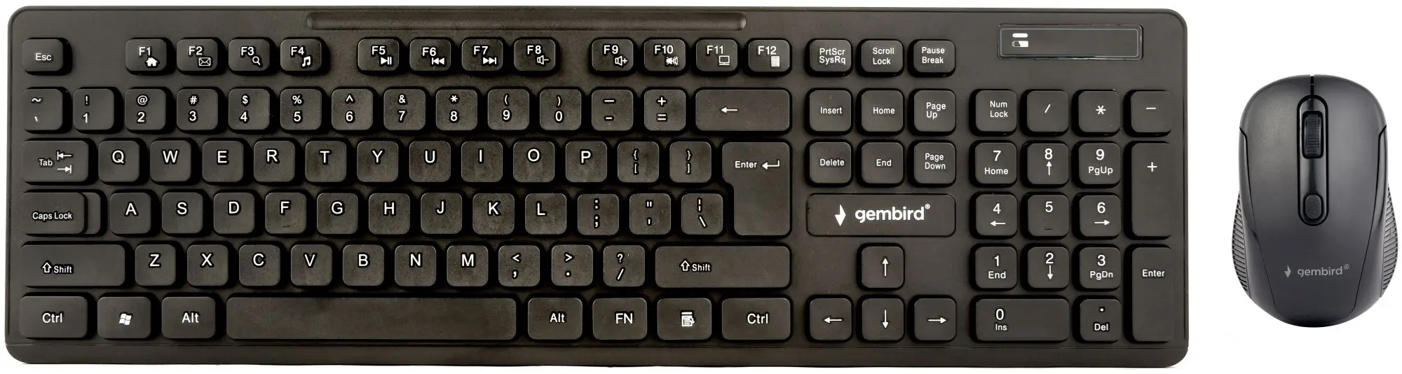 Беспроводной комплект клавиатура + мышь Gembird KBS-WCH-03 (Black)