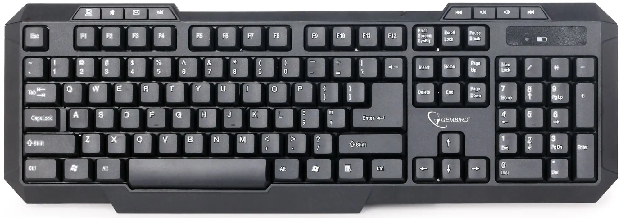 Беспроводной комплект клавиатура + мышь Gembird KBS-WM-02 (Black) - 4