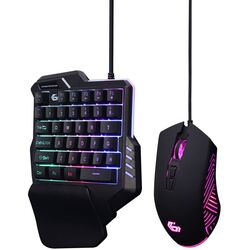 Игровой набор 2в1 клавиатура + мышь Gembird GGS-IVAR-TWIN (Black) Thumb