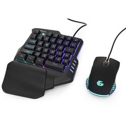 Игровой набор 2в1 клавиатура + мышь Gembird GGS-IVAR-TWIN (Black) Thumb