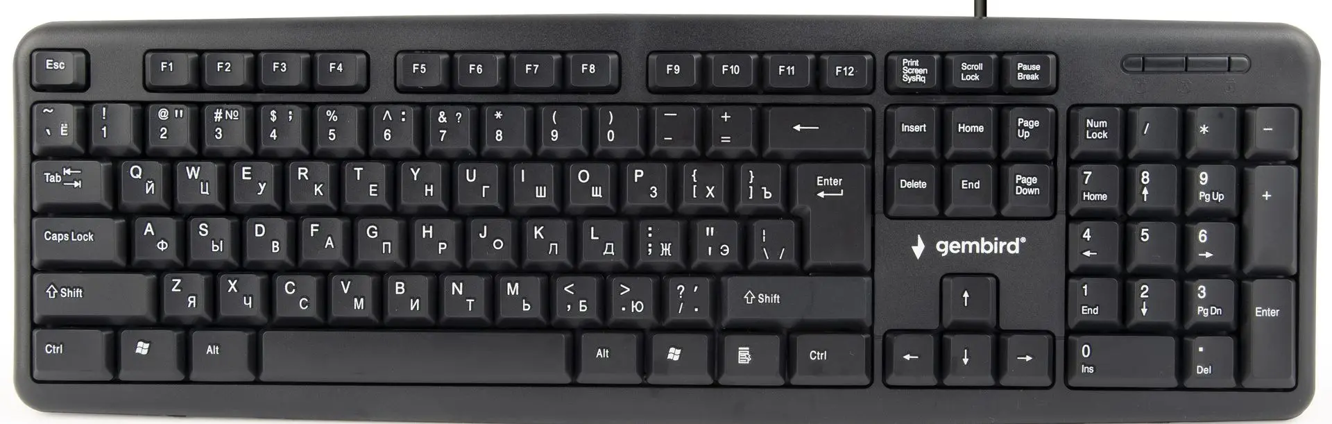 Tastatura Gembird KB-U-103-RU (Black)